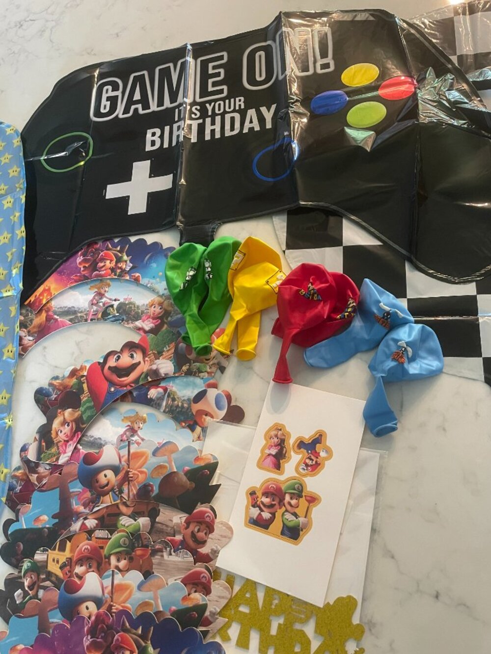 Super Mario Bros Luigi Kart Balloons Birthday Party Decorations Supplies New